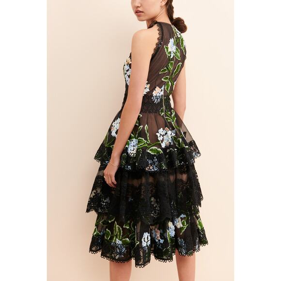 Bronx & Bonco Tiered Floral Embroidered Bridget Dress - Picture 2 of 9